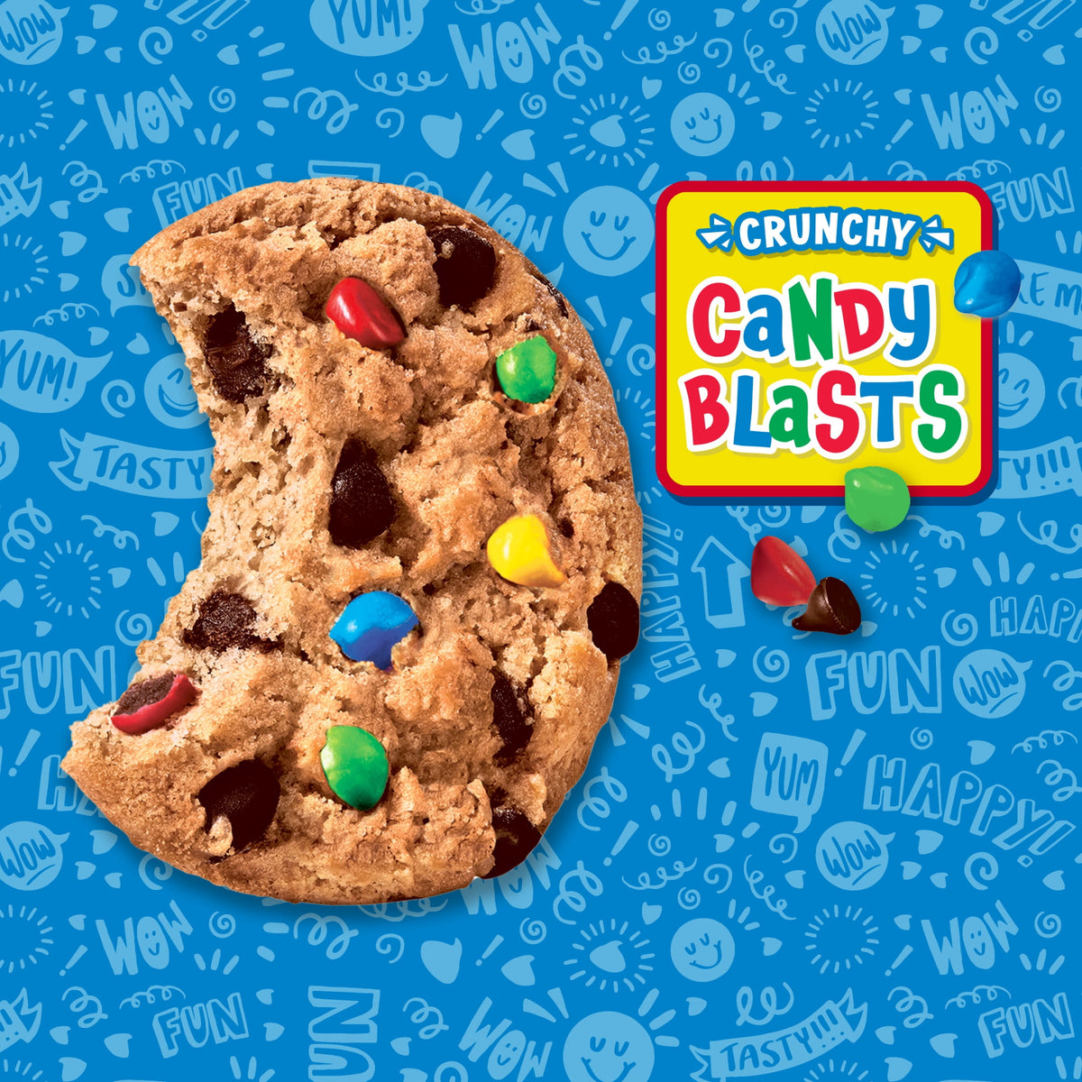 CHIPS AHOY! Crunchy Candy Blasts Fudgy Chocolate Chip Cookies, 12.4 oz