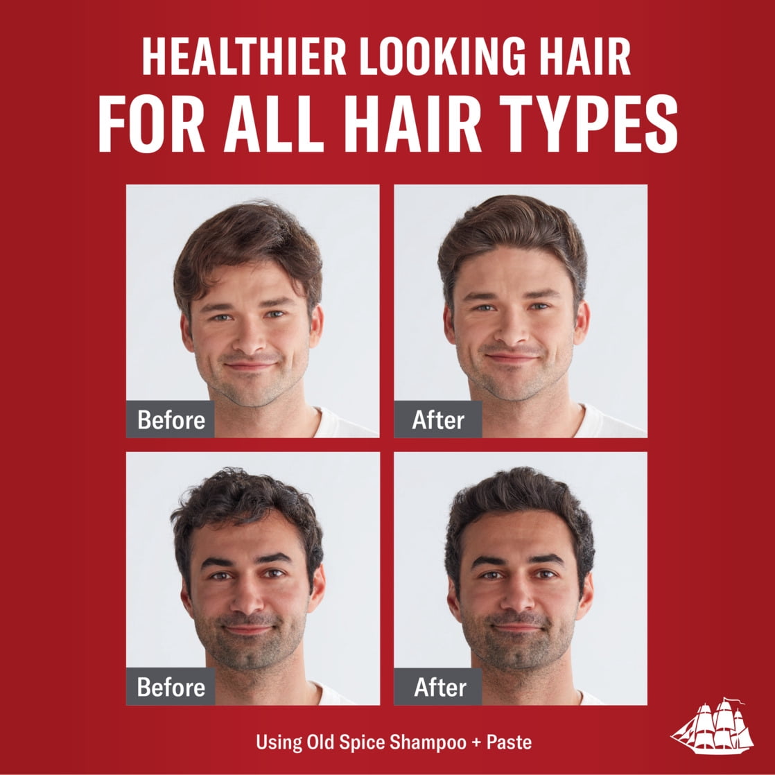 Old Spice Volcano Charcoal Shampoo for Men, All Hair Types, 21.9 fl oz