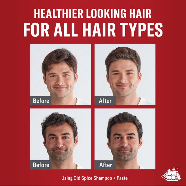 Old Spice Volcano Charcoal Shampoo for Men, All Hair Types, 21.9 fl oz