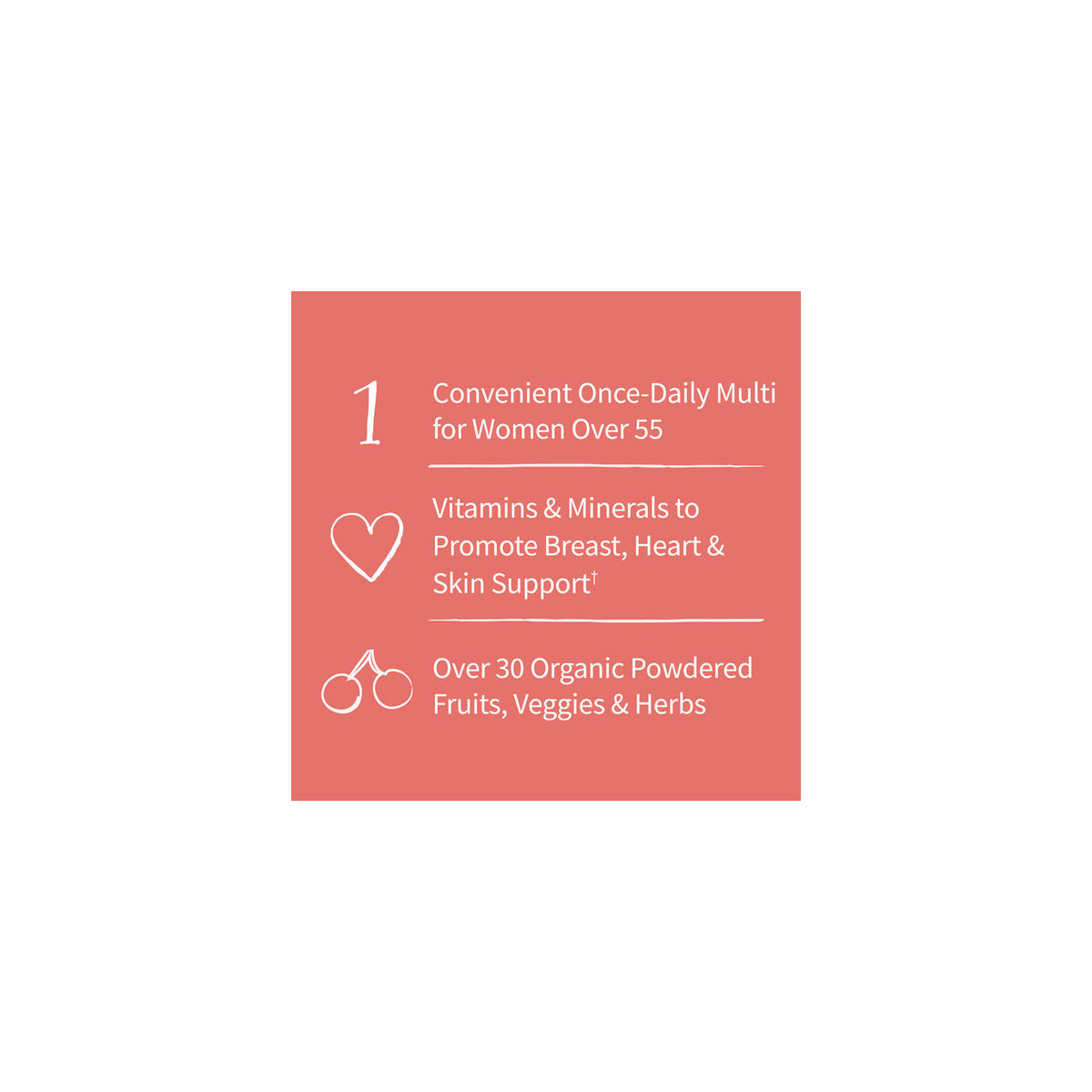 Garden of Life Organics Women’s 55+ Multivitamin | Once Daily | 30ct