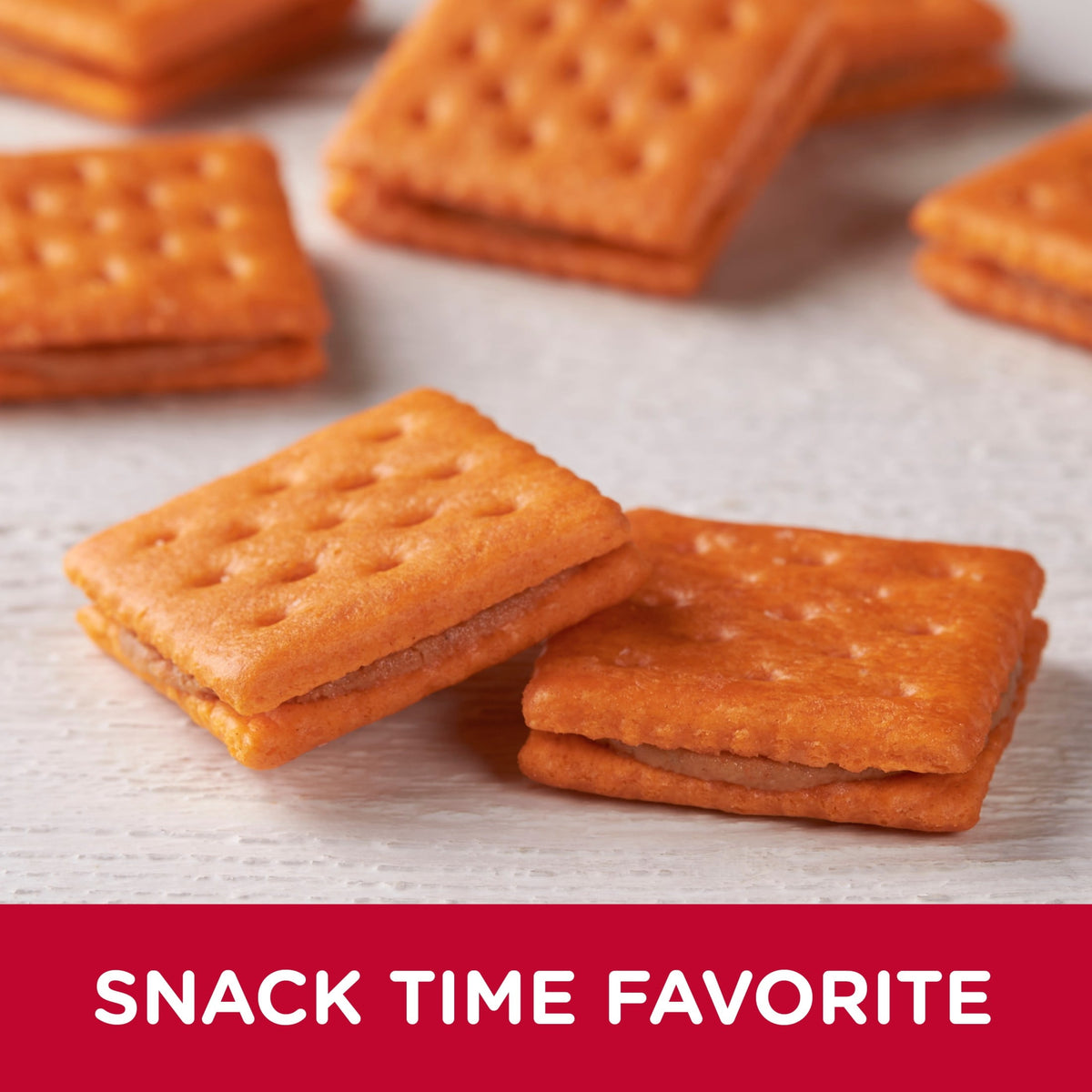 Austin Peanut Butter on Cheese Sandwich Crackers, Single Serve Snack Crackers, 8 Count