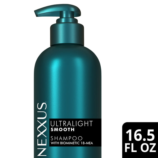 Nexxus Ultralight Smooth Smoothing Shampoo For Frizzy Hair Powered By Frizz Deflector Technology With Biomimetic 18-Mea, 16.5 fl oz