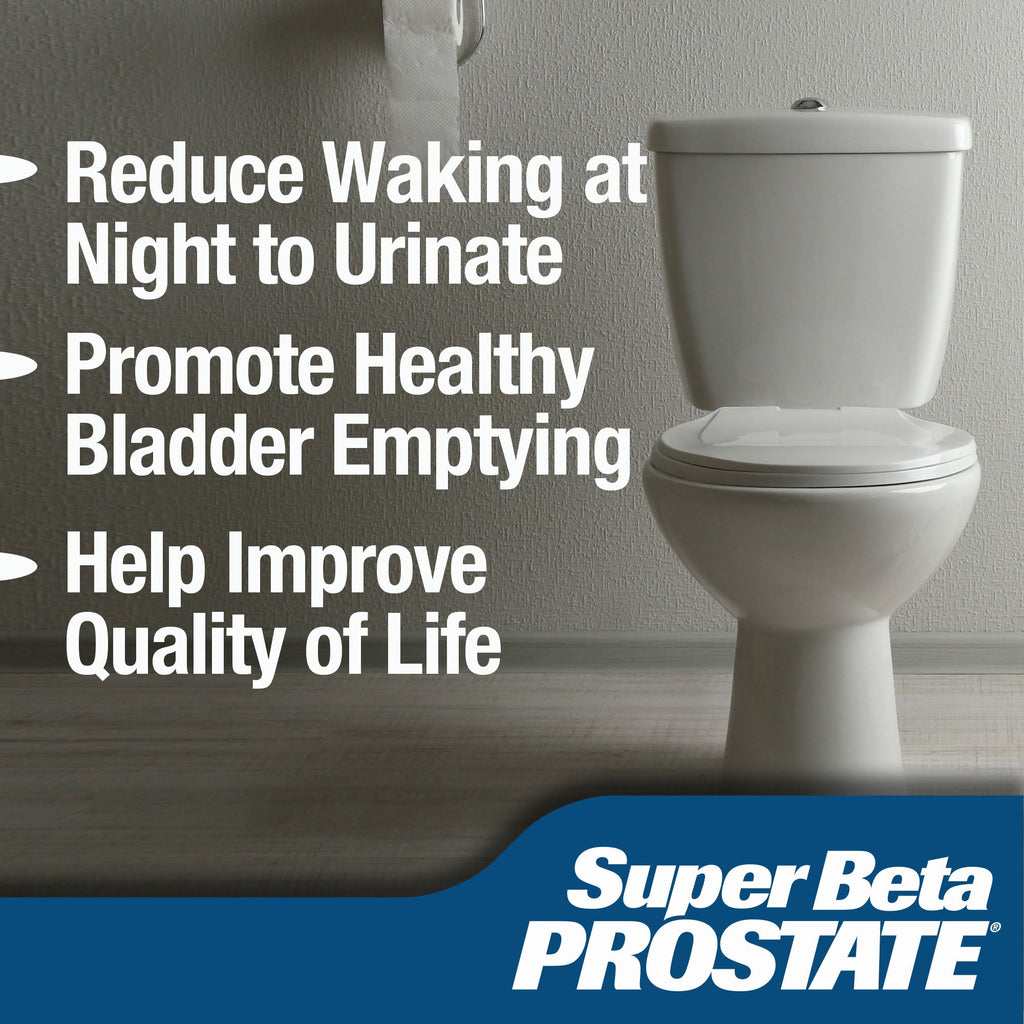 Super Beta Prostate, Recommended Prostate Supplement for Men, Reduce Bathroom Trips Night, Promote Sleep & Bladder Emptying, Beta Sitosterol