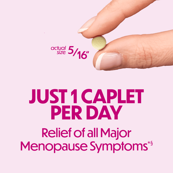 Estroven Menopause Relief Complete Multi-Symptom Daily Supplement, Support for Hot Flashes & Night Sweats, 28 Count