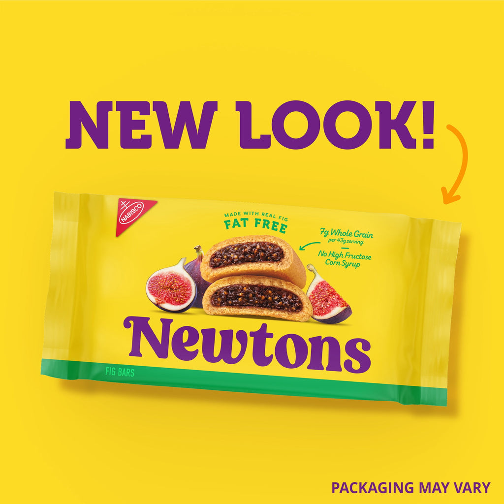 NEWTONS Fat Free Soft Baked Real Fruit Fig Bars, Fig Cookies, 10 oz