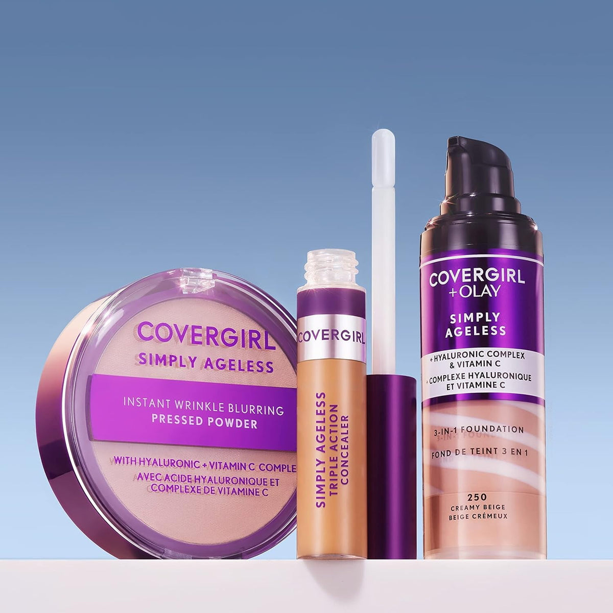 Covergirl & Olay Simply Ageless 3-in-1 Liquid Foundation, 242 Medium Beige, 1 fl oz