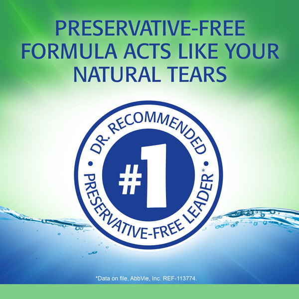 Refresh Plus Lubricant Eye Drops Preservative-Free Artificial Tears, 0.4 ml, 70 Count