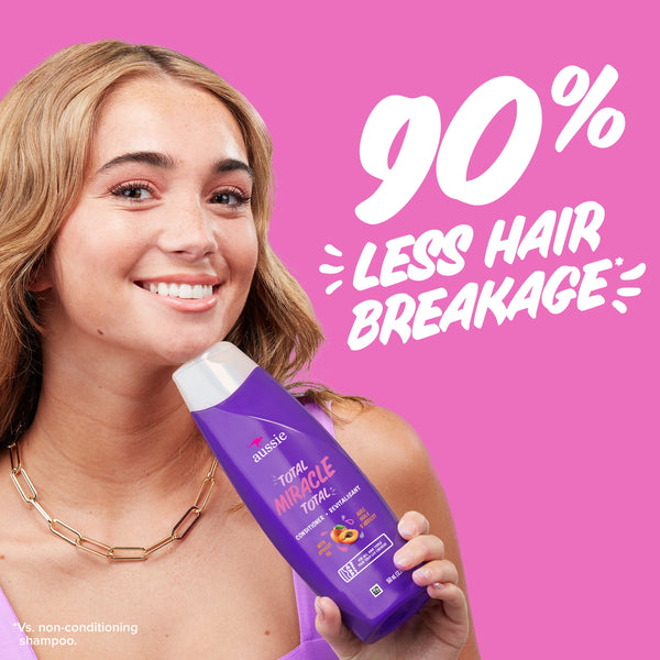 Aussie Total Miracle Conditioner for Damaged Hair, 12.1 fl oz