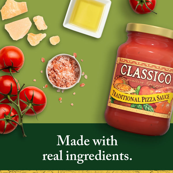 Classico Signature Recipes Traditional Pizza Sauce, 14 oz Jar