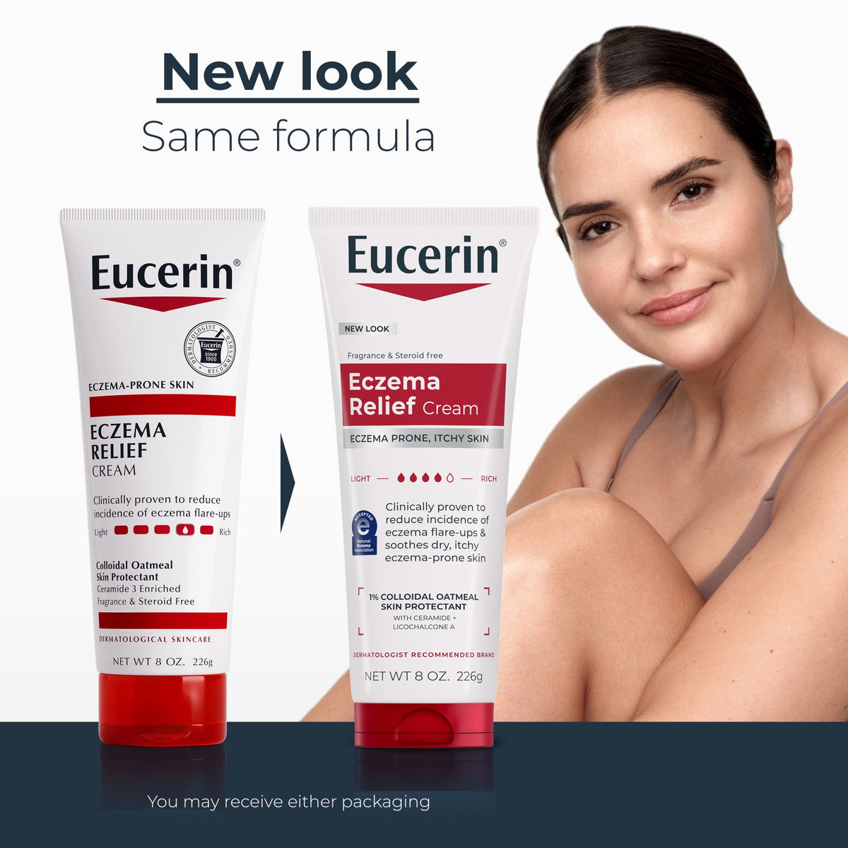 Eucerin Eczema Relief Body Cream, Eczema Cream, 8 oz Tube