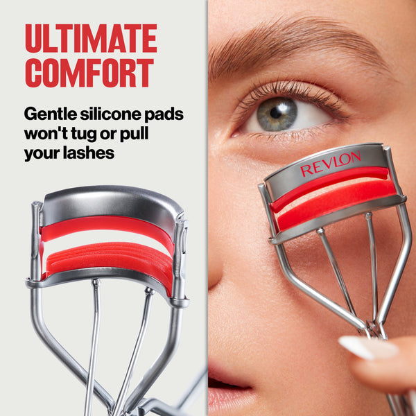Revlon Triple-Stepped Lash Curler, 3-Tiered Lash Pads for Tug-Free Curling, 1 count
