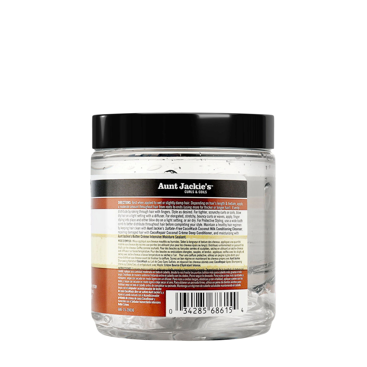 Aunt Jackie's Curls & Coils Curl Boss Coconut Curling Gelée, 15 oz, Female, Shine Enhancing