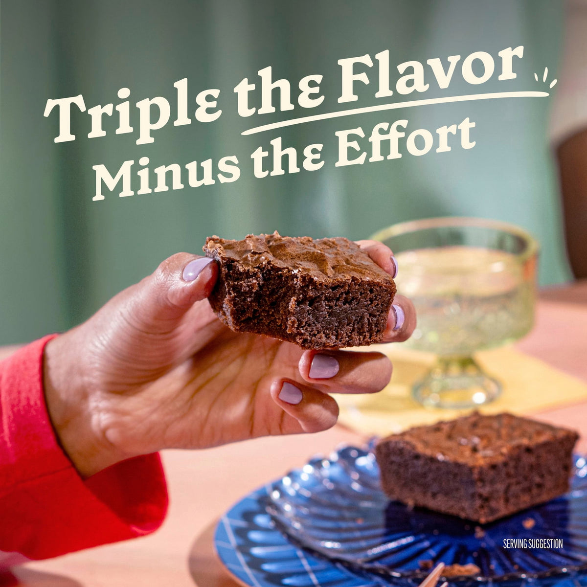 Betty Crocker Supreme Triple Chunk Brownie Mix, Fudgier Brownies, 1 Box, 17.8 oz