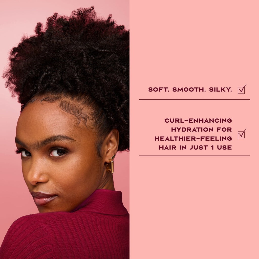 SheaMoisture Curl Enhancing Smoothie Hair Cream for Thick, Curly Hair Coconut and Hibiscus Sulfate Free and Paraben Free Curl Cream, 20 oz