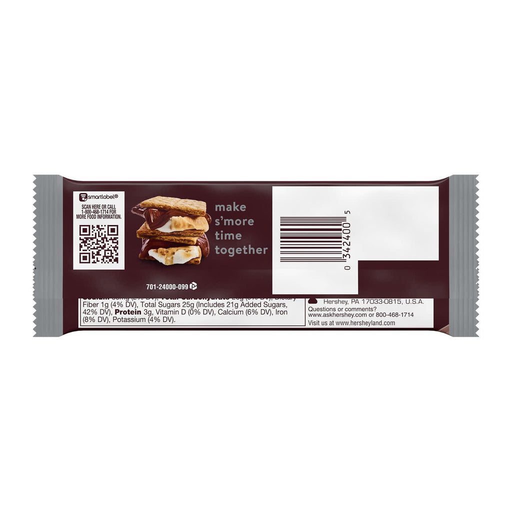 Hershey's Milk Chocolate Full Size Candy Bar, 1.55 oz