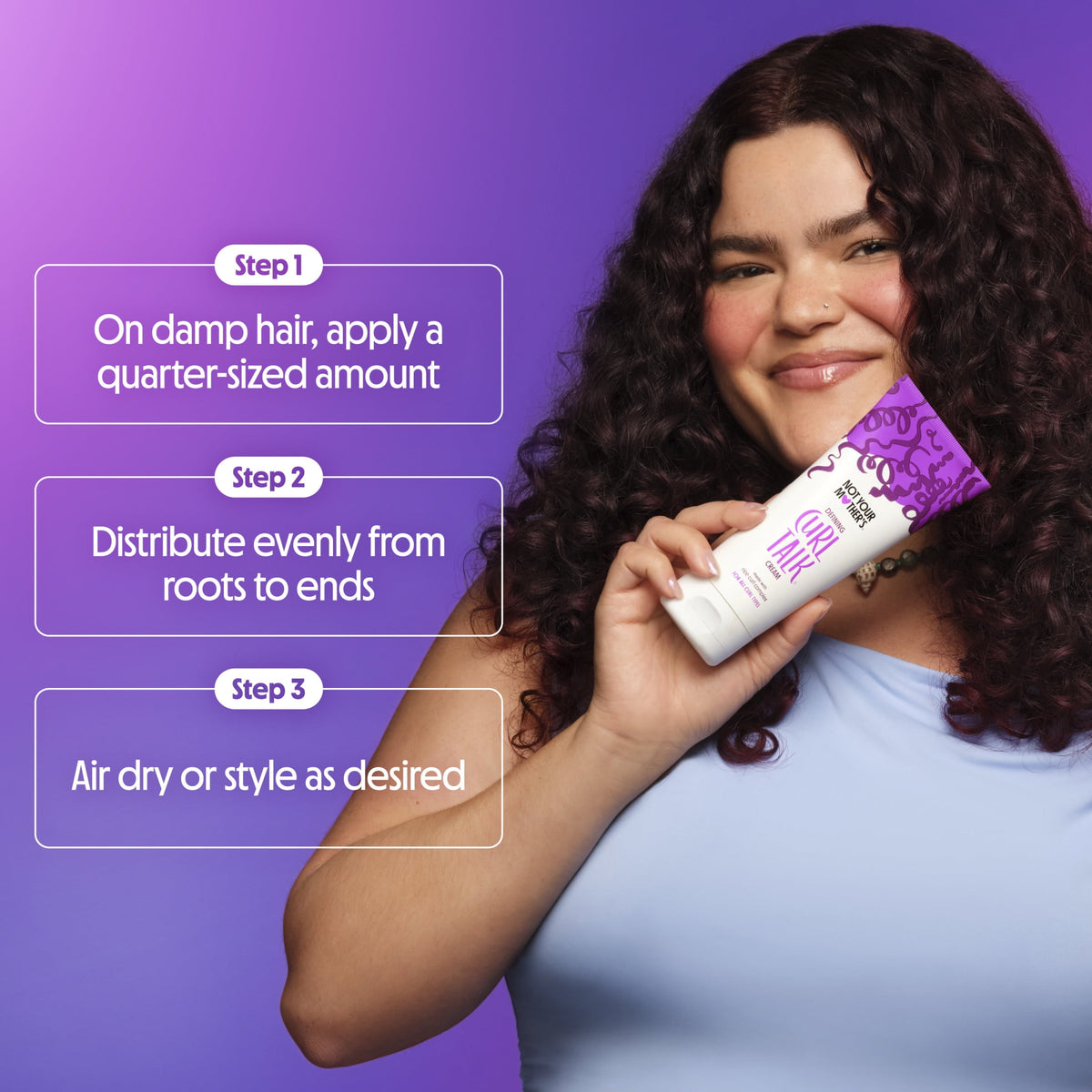 Not Your Mother's Curl Talk Defining Curl Cream, Maximizes Definition, For All Hair Types, 6 fl oz