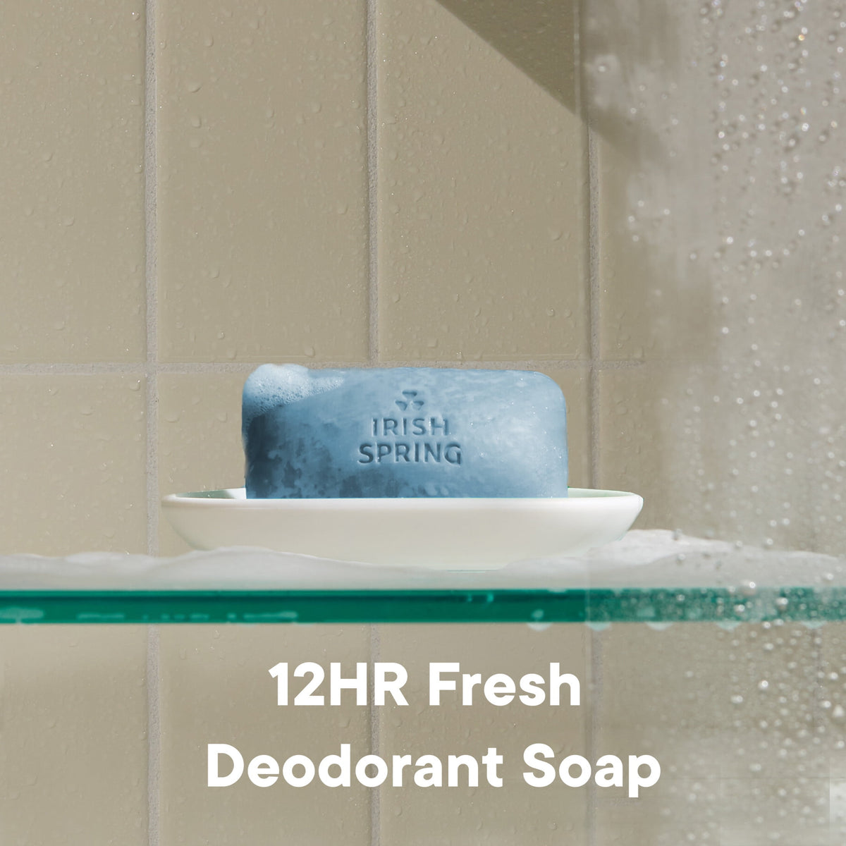 Irish Spring Moisture Blast Deodorant Bar Soap for Men, 3.7 oz Bar (8 Pack)