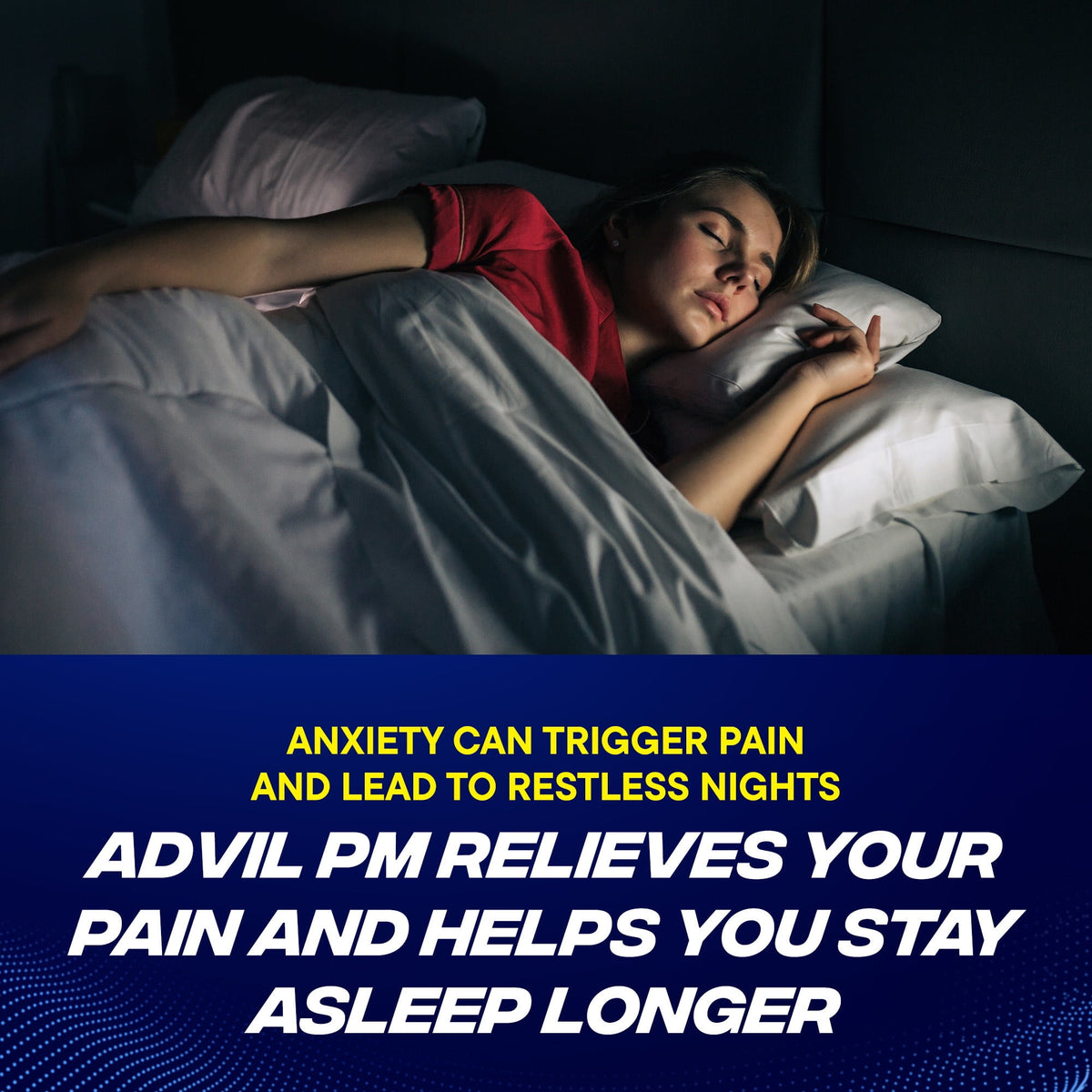 Advil PM Sleep Aid Pain Relievers, Ibuprofen, Diphenhydramine, Coated Caplet, 20 Count