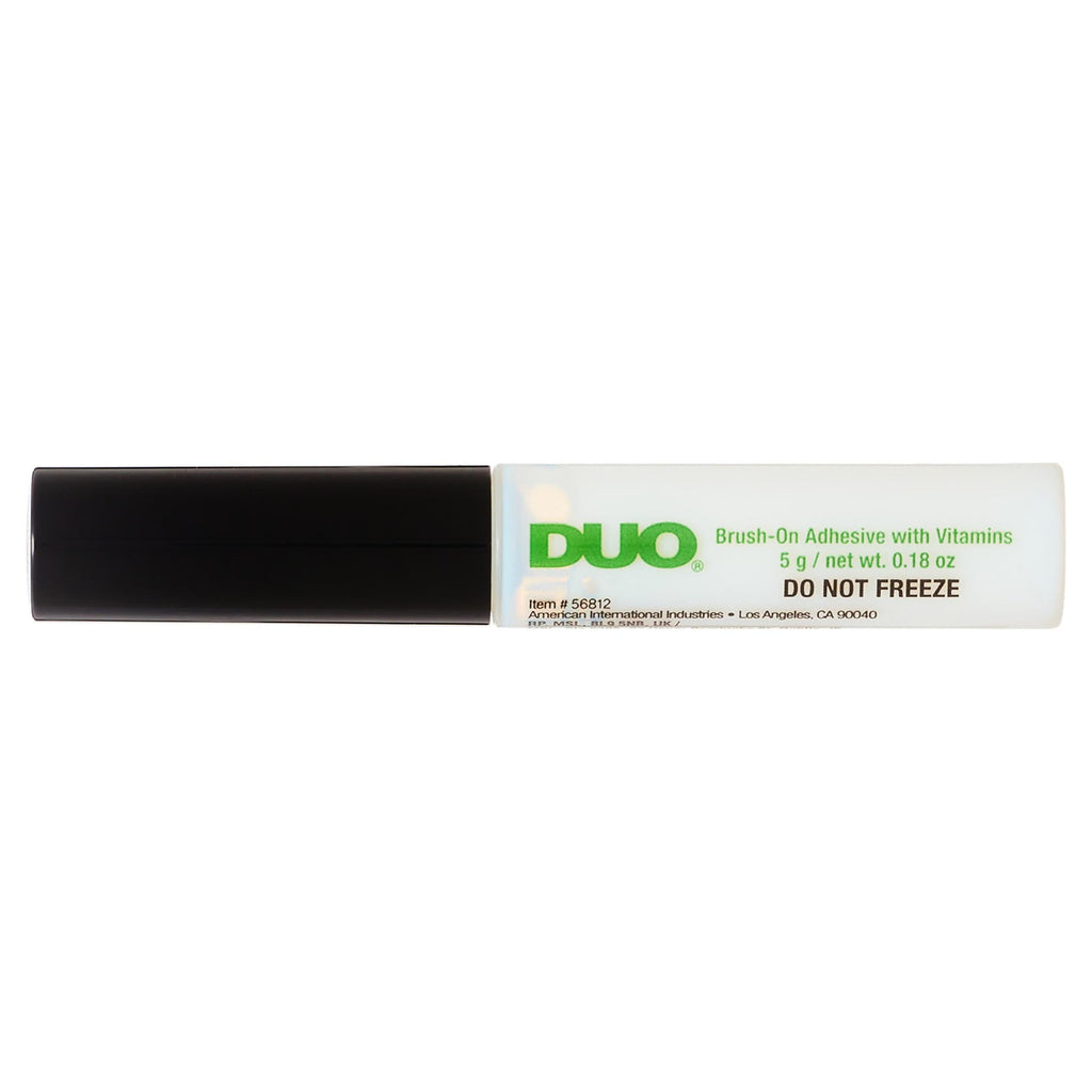 DUO Brush-On Liquid Lash Glue, Eyelash Adhesive, White/Clear, Dries Invisibly, 0.18 oz