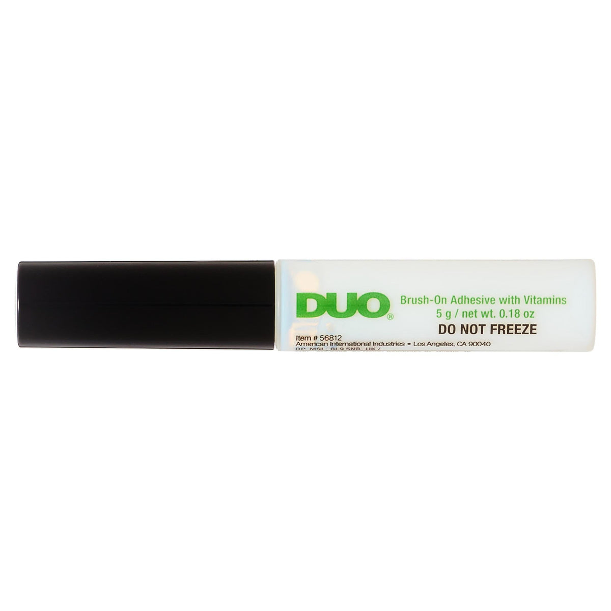 DUO Brush-On Liquid Lash Glue, Eyelash Adhesive, White/Clear, Dries Invisibly, 0.18 oz