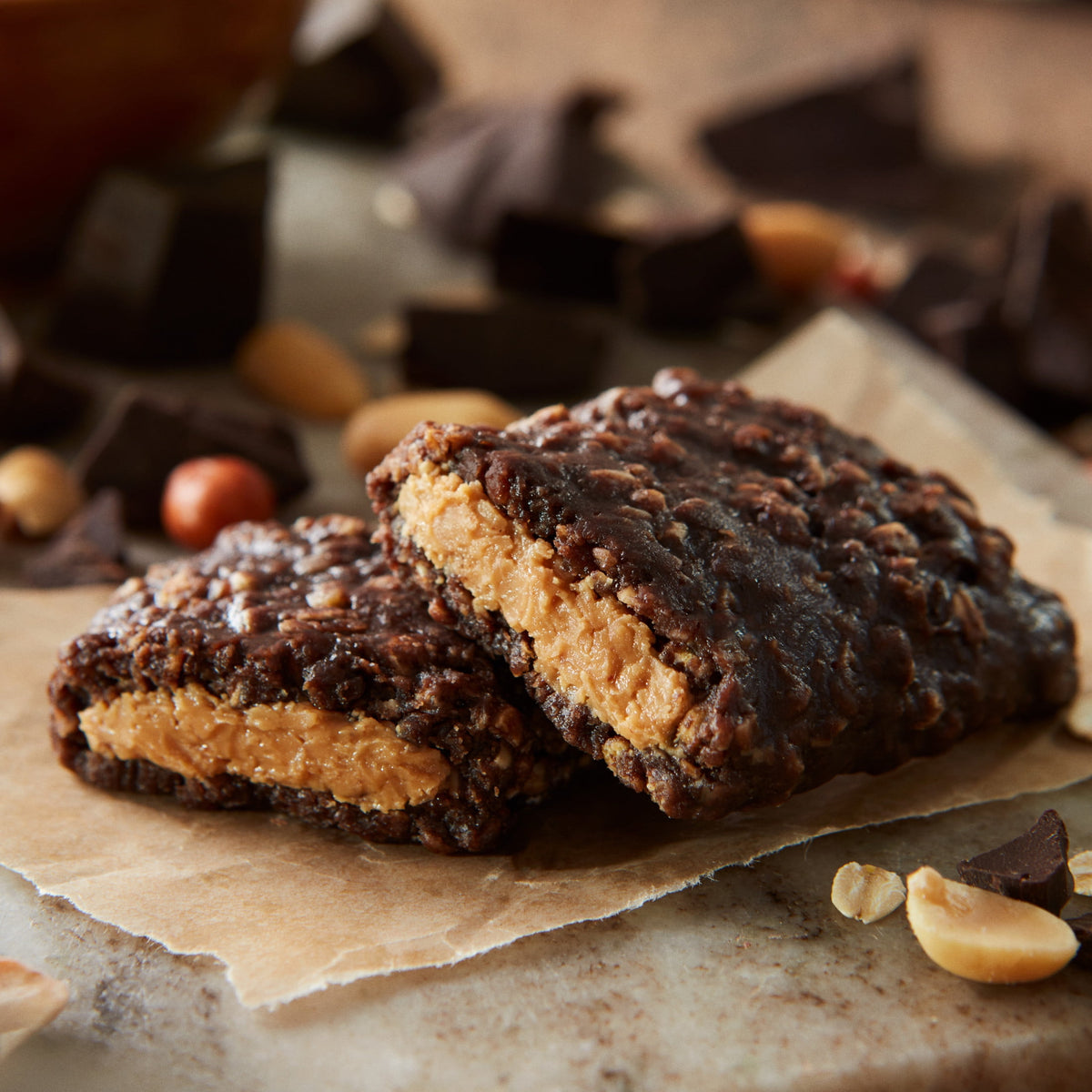 CLIF Nut Butter Bar Chocolate Peanut Butter Filled Energy Bars, Organic Snack Bars, 5ct