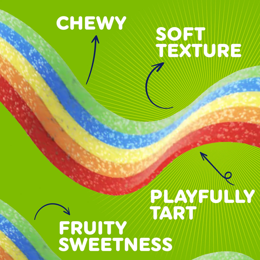 Airheads Xtremes Belts Candy, Rainbow Berry, 4.5 oz
