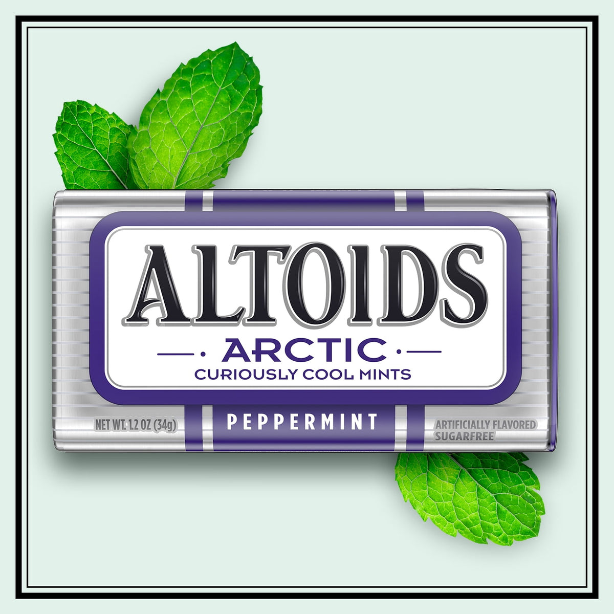 Altoids Arctic Peppermint Sugar Free Breath Mints - 1.2oz Tin