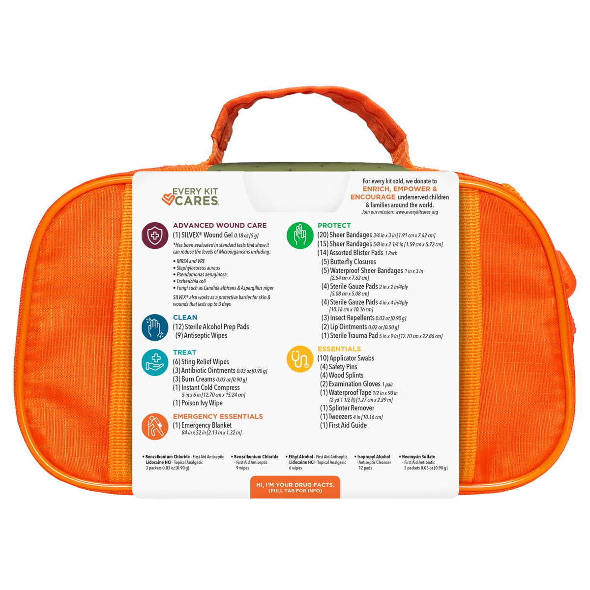 Be Smart Get Prepared Outdoor First Aid - Happy Wanderer, 134 Piece