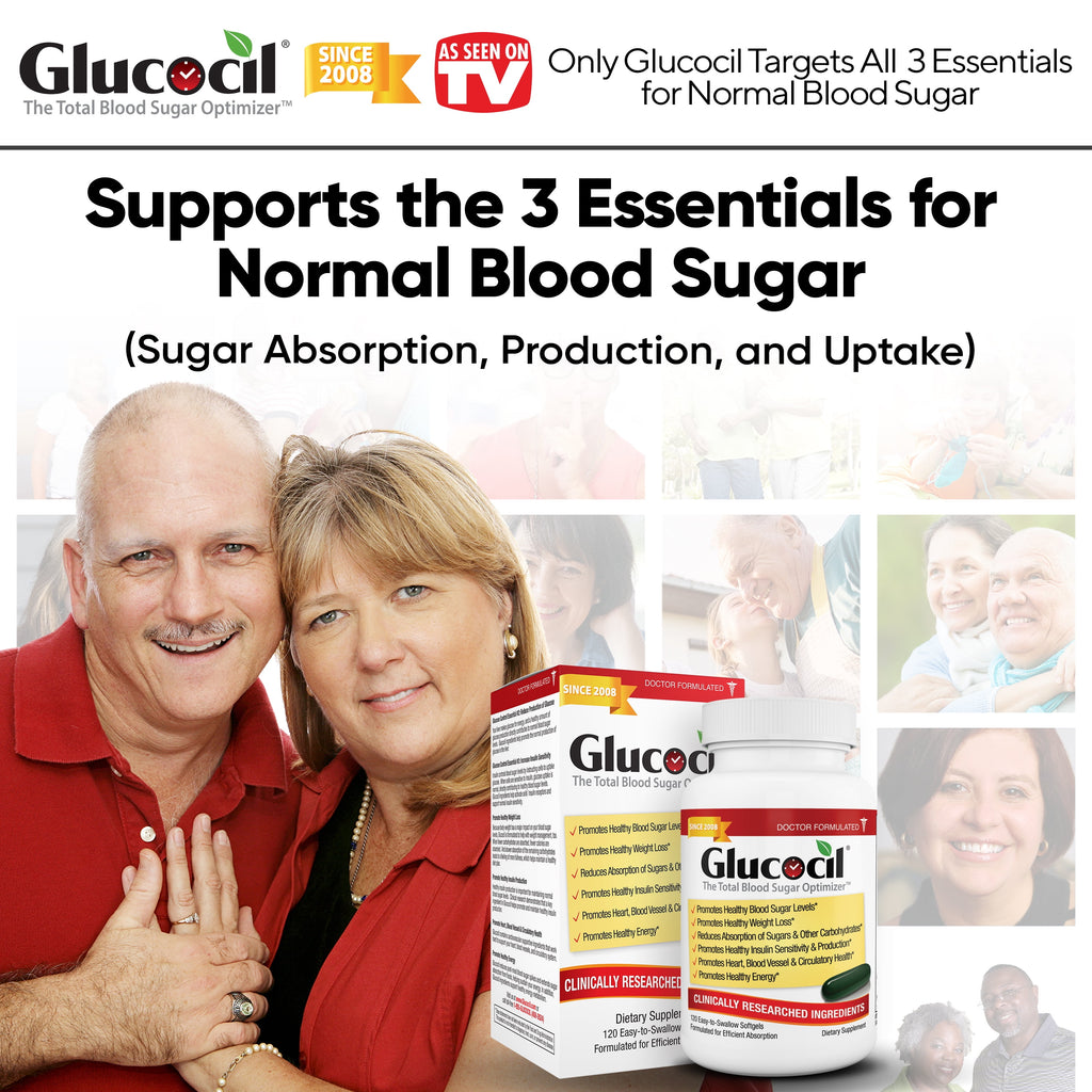 Glucocil 30-Day Supply 120CT – Premium Blood Sugar Support – 2+ Million Sold – Since 2008