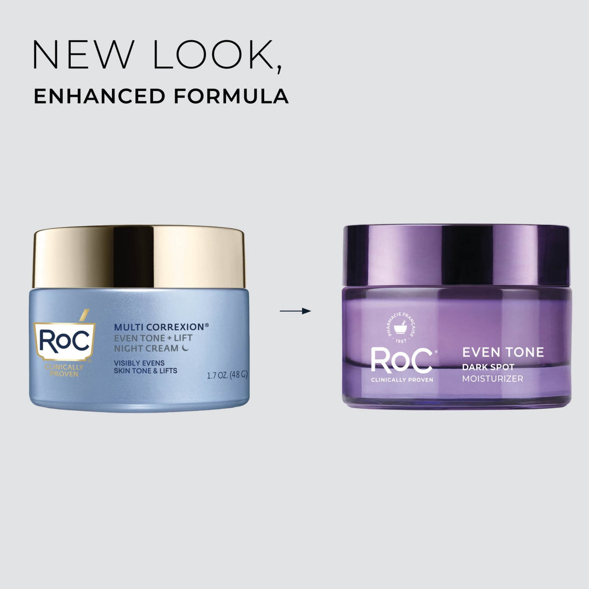RoC Multi Correxion 5 in 1 Restoring, Anti Aging Night Cream for Face with Hexinol, 1.7 Ounces (Packaging May Vary)