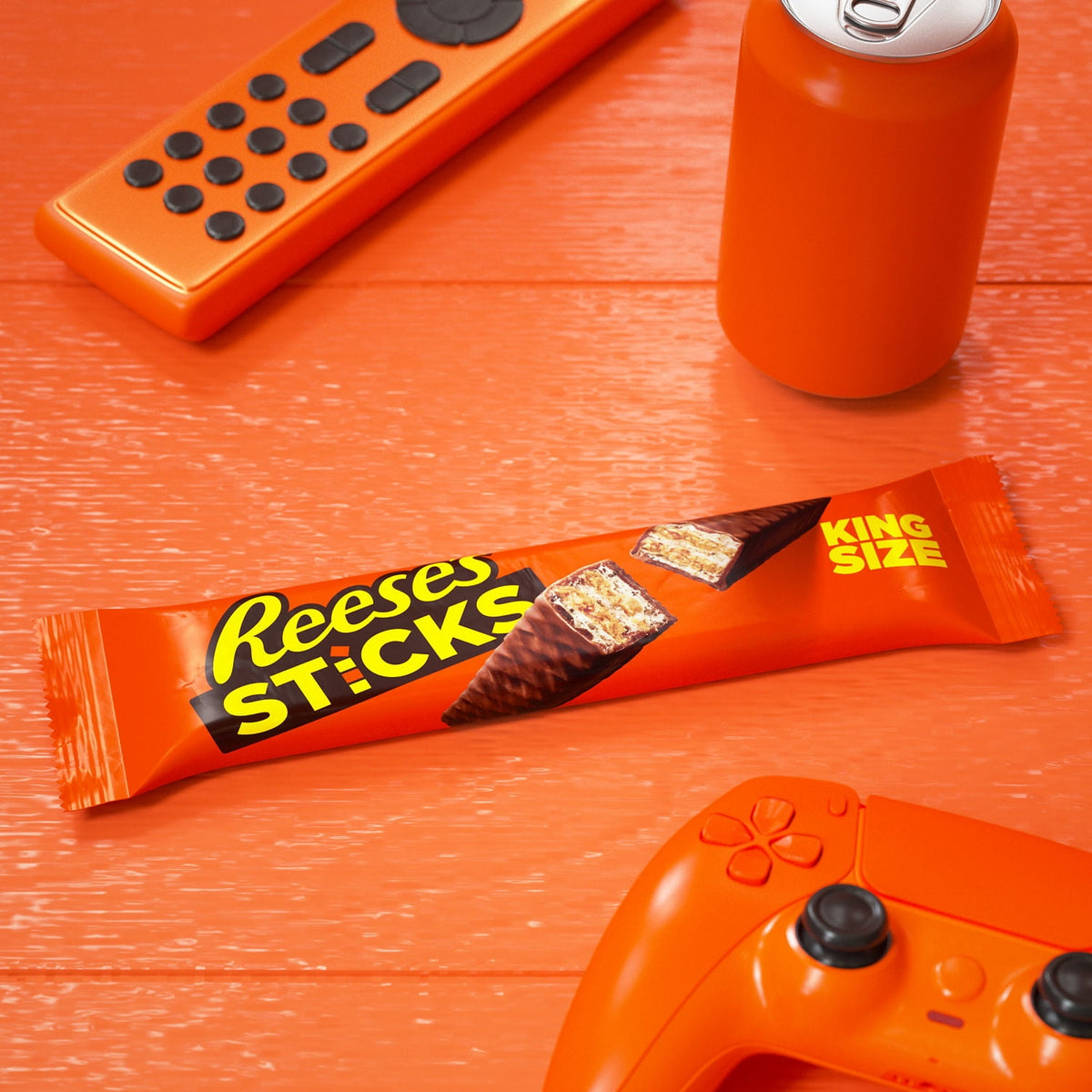 Reese's Sticks Chocolate and Peanut Butter Creme Wafer King Size Candy, Bar 3 oz