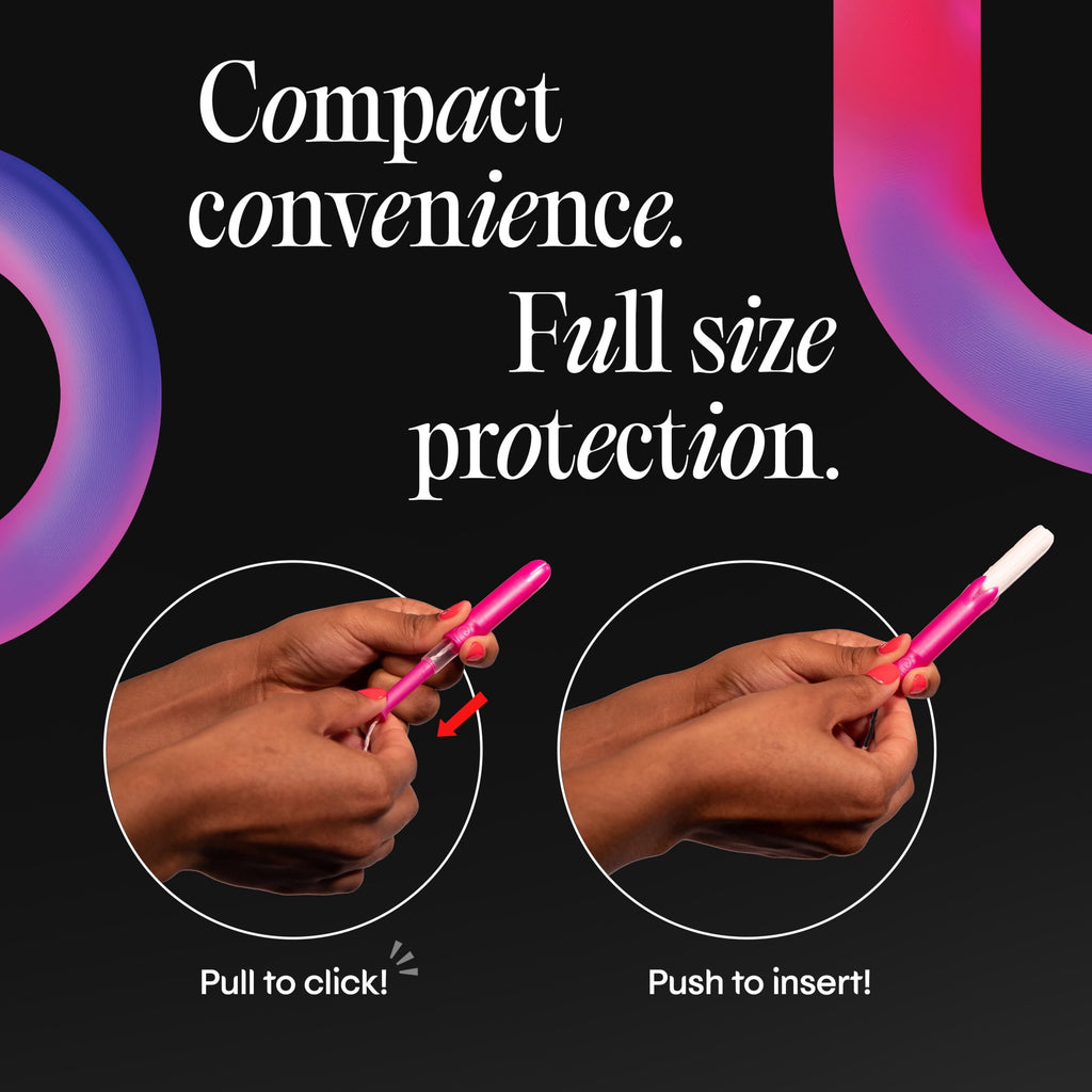 U by Kotex Click Compact Tampons, Super Plus, Unscented, 32 Count