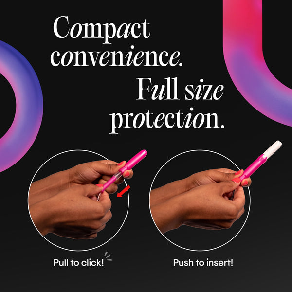 U by Kotex Click Compact Multipack Tampons, Regular/Super, Unscented, 30 Count
