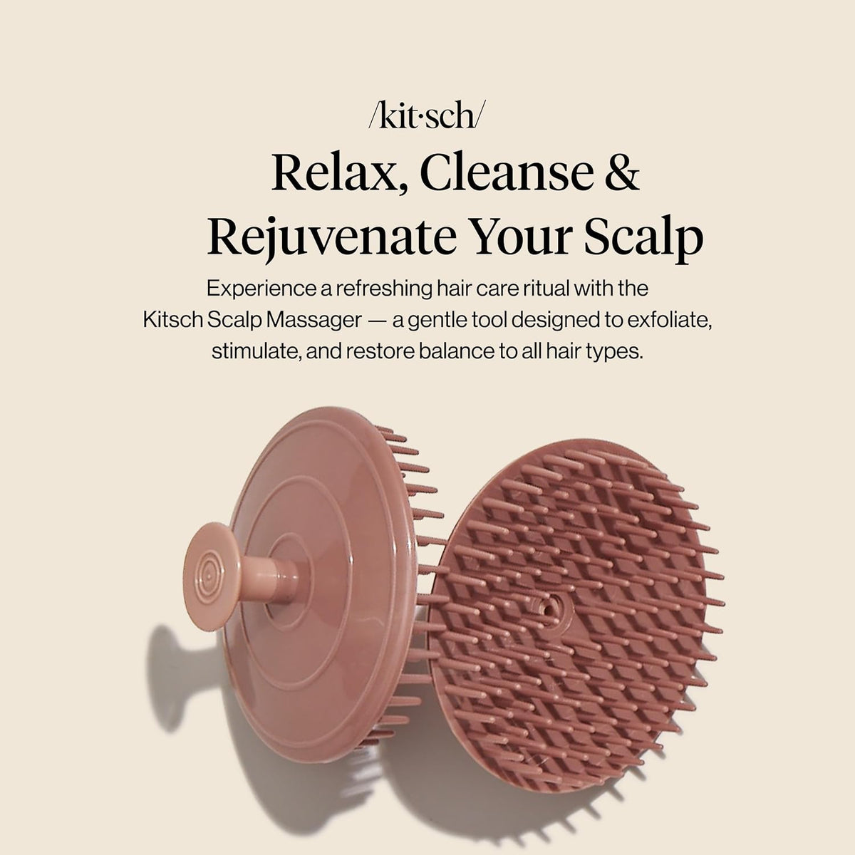 Kitsch Scalp Massager Shampoo Brush Terracotta