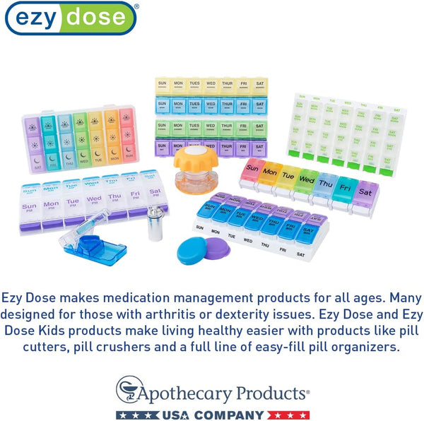 Ezy Dose Disposable Zippered Seal Pill Pouches, Write on Label, 50 Count