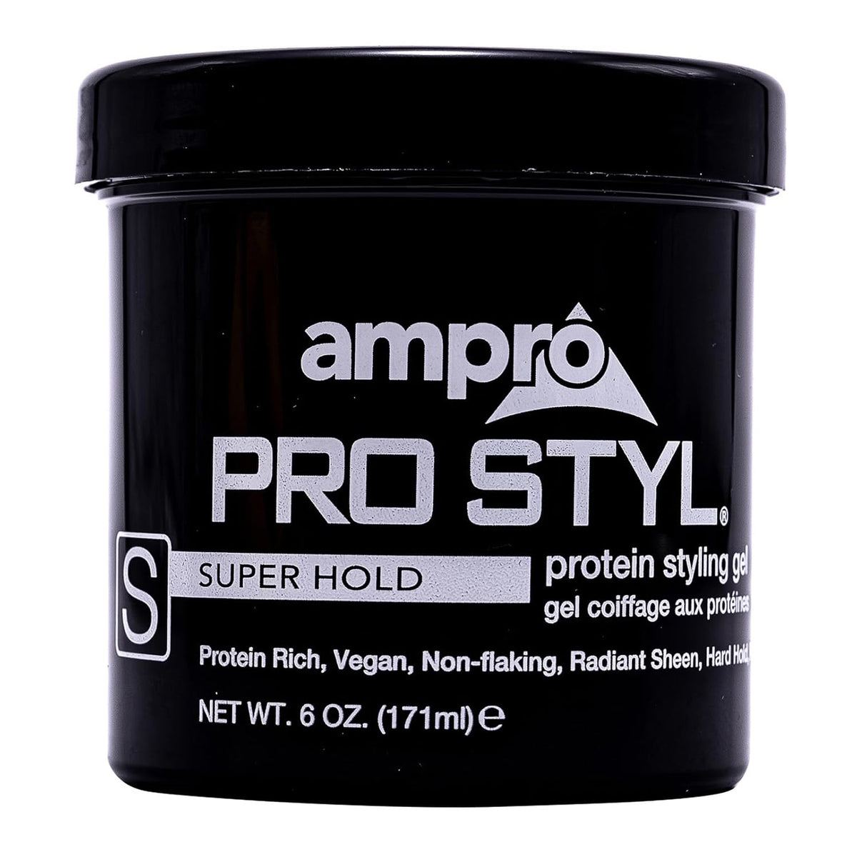 AmPro Pro Styl Styling Gel - Protects and Strengthens Your Strands - Non-Flaking, Alcohol Free, Vegan Formula - Flexible, Touchable Hold for All Hair