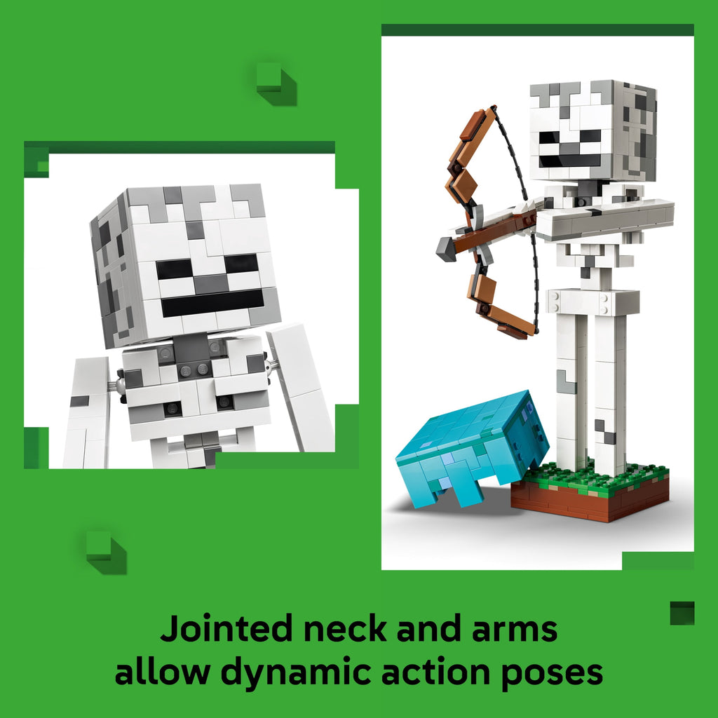 LEGO Minecraft The Skeleton Building Toy Figure 21594, Ages 10+