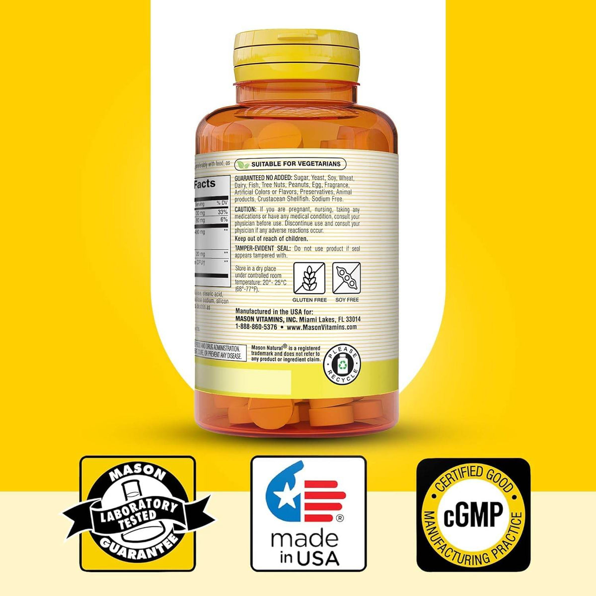 Mason Natural Cranberry with Probiotic, Tablets, 60 ea - OTC Shoppe Express