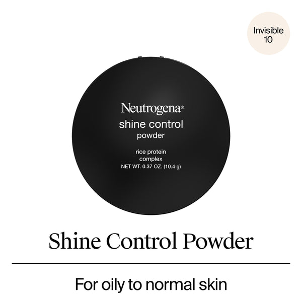 Neutrogena Shine Control Mattifying Face Powder, Invisible 10, 0.37 oz