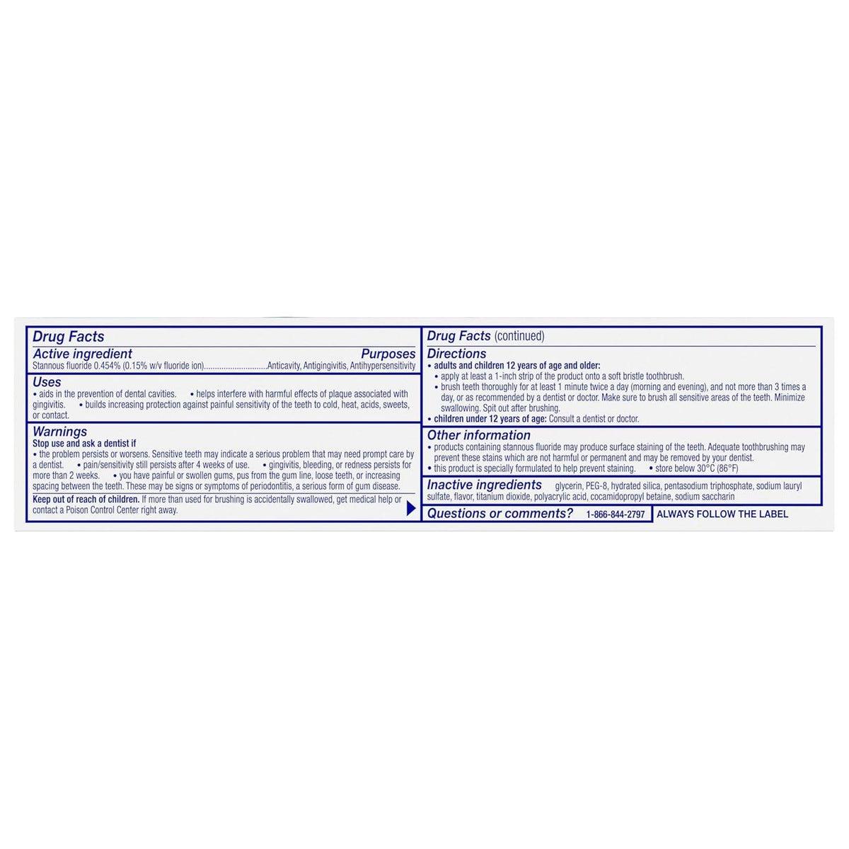 Sensodyne Complete Extra Fresh Toothpaste, 3.4 oz - OTC Shoppe Express