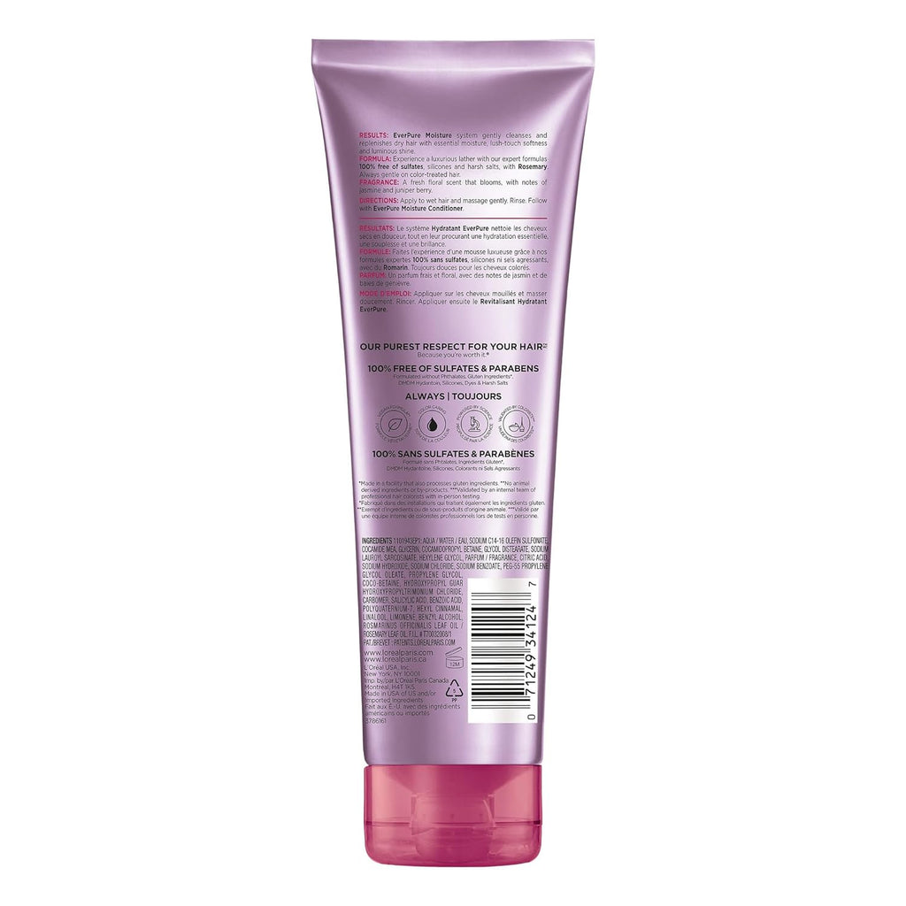 L'Oréal EverPure Moisture Shampoo, 8.5 oz