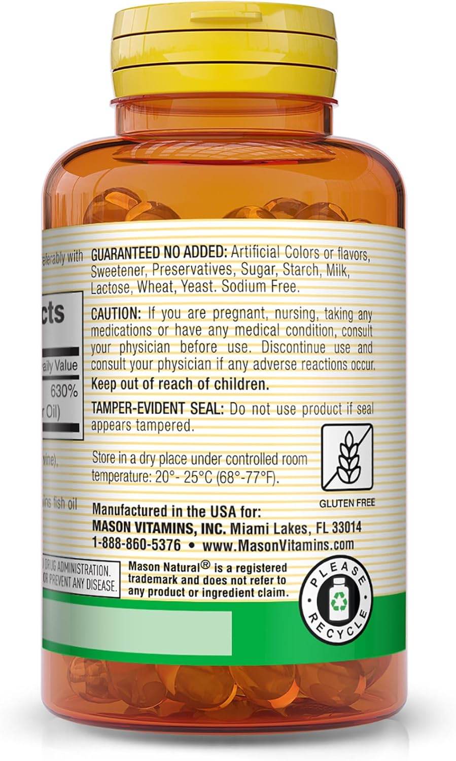 Mason Natural Vitamin D3, 5000 IU, Advanced Formula, Softgels, 50 ea - OTC Shoppe Express