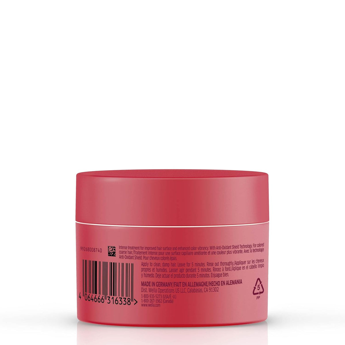 Wella Invigo Brilliance Mask For Coarse Hair, 5.07 oz