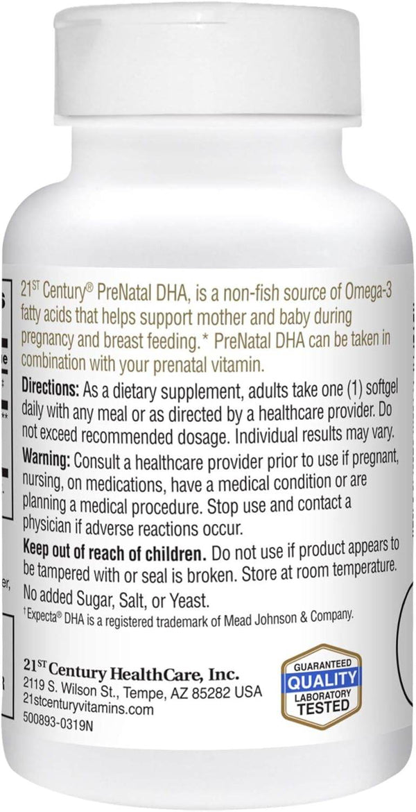 21st Century PreNatal DHA, Softgels, 30 ea - OTC Shoppe Express