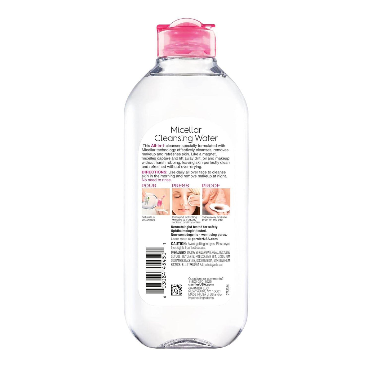 Garnier SkinActive Micellar Cleansing Water, For All Skin Types, 13.5 oz - OTC Shoppe Express