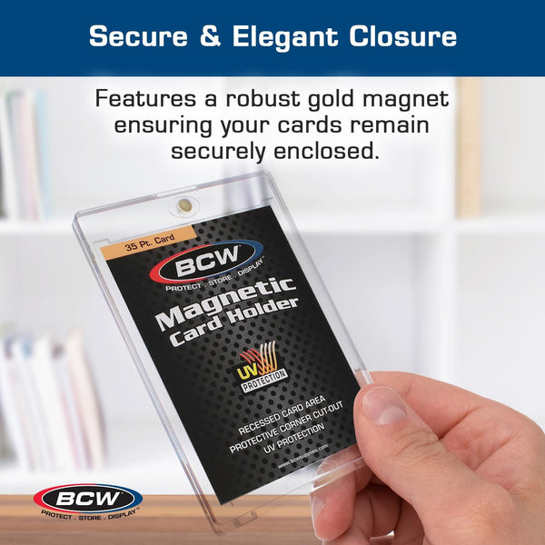 BCW 35 Pt Magnetic Card Holders with UV Protection 40 ct