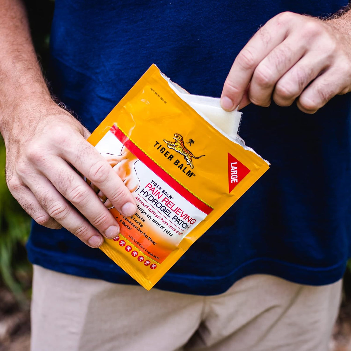 Tiger Balm Pain Relieving Patch Large 4 Each