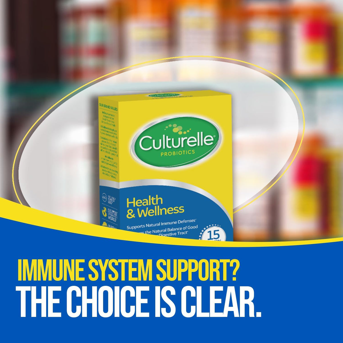 Culturelle Health & Wellness Daily Probiotic for Women & Men, 30 Count