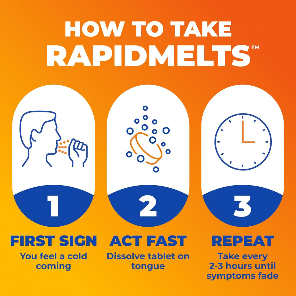 Zicam Cold Remedy RapidMelts, Cherry Flavor, 25 Count