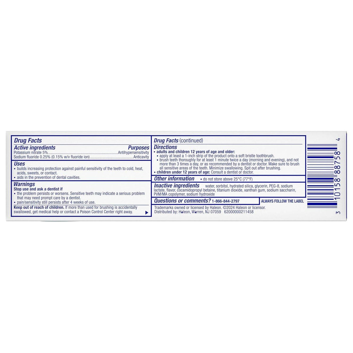 Sensodyne Pronamel Intensive Enamel Repair Toothpaste Extra Fresh, 3.4 oz - OTC Shoppe Express